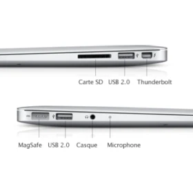 MacBook Air 13" (2011) - Core i5 1.7GHz 128 Go SSD - RAM 4 Go - Argent - Correct
