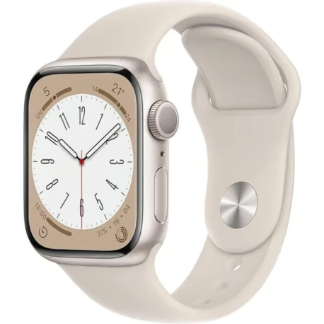 Apple Watch Series 8 (2022) GPS 41 Mm Aluminium Lumiere Stellaire - Bracelet Sport Lumiere Stellaire