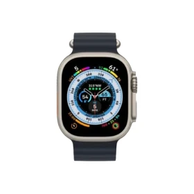 Apple Watch Ultra (2022) GPS + Cellular 49mm Titan Naturligt - Terrängloop grön