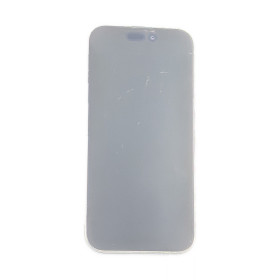 Foto de la pantalla sobreexpuesta para resaltar las imperfecciones