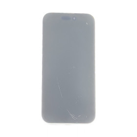 Foto de la pantalla sobreexpuesta para resaltar las imperfecciones