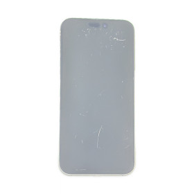 Foto de la pantalla sobreexpuesta para resaltar las imperfecciones