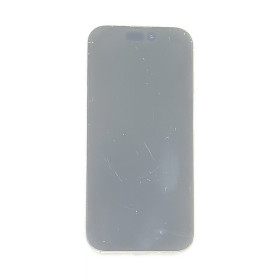 Foto de la pantalla sobreexpuesta para resaltar las imperfecciones