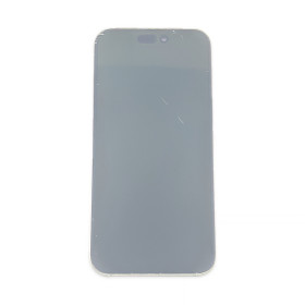 Foto de la pantalla sobreexpuesta para resaltar las imperfecciones