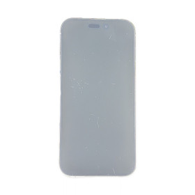 Foto de la pantalla sobreexpuesta para resaltar las imperfecciones