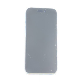Foto de la pantalla sobreexpuesta para resaltar las imperfecciones