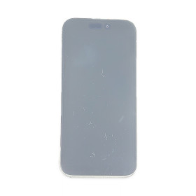 Foto de la pantalla sobreexpuesta para resaltar las imperfecciones