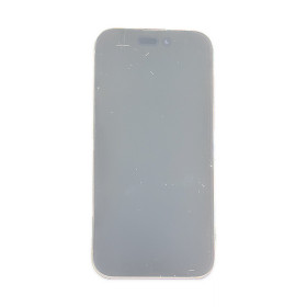 Foto de la pantalla sobreexpuesta para resaltar las imperfecciones