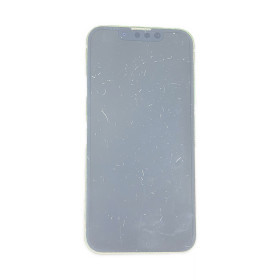 Foto de la pantalla sobreexpuesta para resaltar las imperfecciones