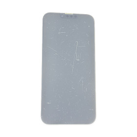 Foto de la pantalla sobreexpuesta para resaltar las imperfecciones