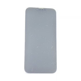 Foto de la pantalla sobreexpuesta para resaltar las imperfecciones