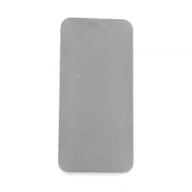 Foto de la pantalla sobreexpuesta para resaltar las imperfecciones