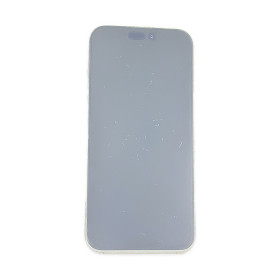 Foto de la pantalla sobreexpuesta para resaltar las imperfecciones