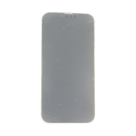 Foto de la pantalla sobreexpuesta para resaltar las imperfecciones