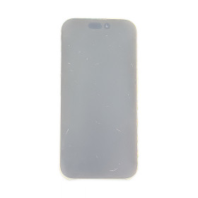 Foto de la pantalla sobreexpuesta para resaltar las imperfecciones