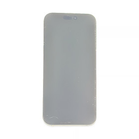 Foto de la pantalla sobreexpuesta para resaltar las imperfecciones