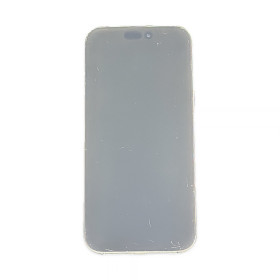 Foto de la pantalla sobreexpuesta para resaltar las imperfecciones