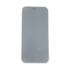 Foto de la pantalla sobreexpuesta para resaltar las imperfecciones