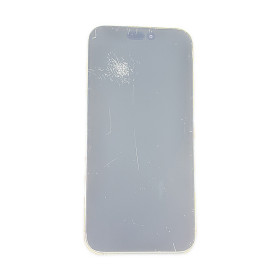 Foto de la pantalla sobreexpuesta para resaltar las imperfecciones