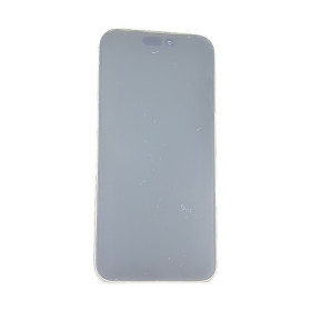 Foto de la pantalla sobreexpuesta para resaltar las imperfecciones