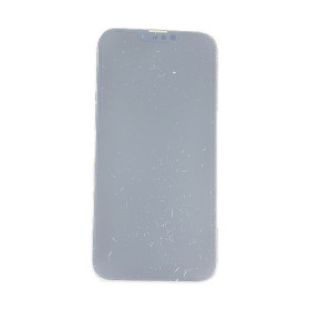 Foto de la pantalla sobreexpuesta para resaltar las imperfecciones