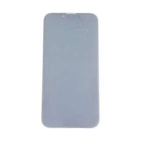 Foto de la pantalla sobreexpuesta para resaltar las imperfecciones