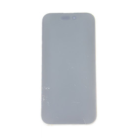 Foto de la pantalla sobreexpuesta para resaltar las imperfecciones