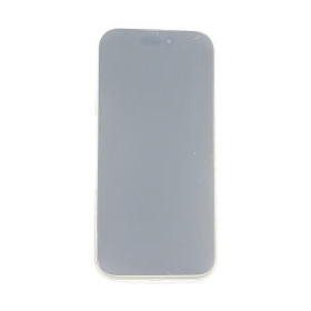 Foto de la pantalla sobreexpuesta para resaltar las imperfecciones