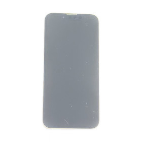 Foto de la pantalla sobreexpuesta para resaltar las imperfecciones