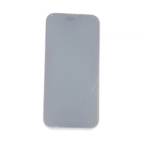 Foto de la pantalla sobreexpuesta para resaltar las imperfecciones
