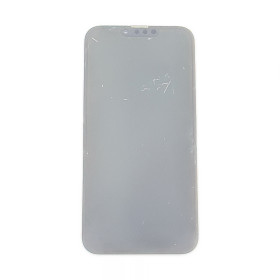Foto de la pantalla sobreexpuesta para resaltar las imperfecciones