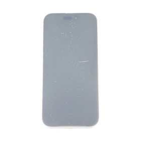 Foto de la pantalla sobreexpuesta para resaltar las imperfecciones
