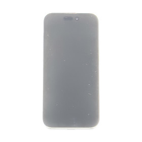 Foto de la pantalla sobreexpuesta para resaltar las imperfecciones