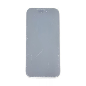 Foto de la pantalla sobreexpuesta para resaltar las imperfecciones