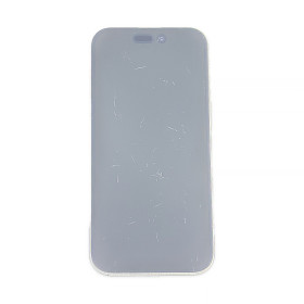 Overexposed screen photo to highlight imperfections