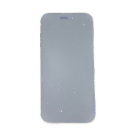 Foto de la pantalla sobreexpuesta para resaltar las imperfecciones