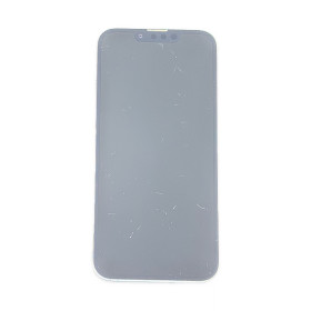 Foto de la pantalla sobreexpuesta para resaltar las imperfecciones