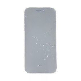 Foto de la pantalla sobreexpuesta para resaltar las imperfecciones