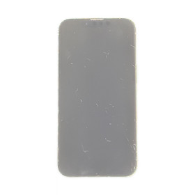 Foto de la pantalla sobreexpuesta para resaltar las imperfecciones