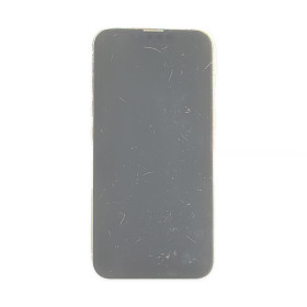 Foto de la pantalla sobreexpuesta para resaltar las imperfecciones