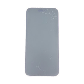 Foto de la pantalla sobreexpuesta para resaltar las imperfecciones